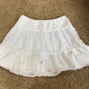 Vintage abrercrombie & fitch white skirt
